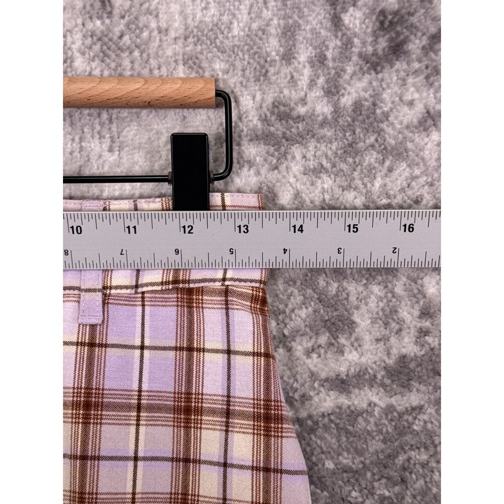 Free People Jules Pants 4 Womens Plaid Wide Leg Retro - Picture 3 of 7